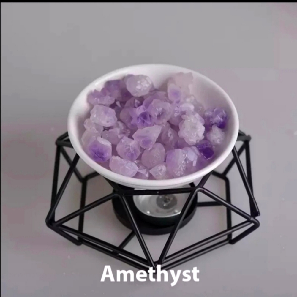 Amethyst crystal aromatherapy set